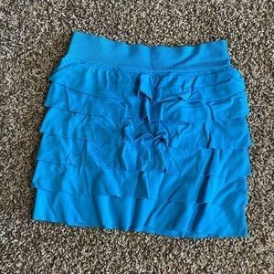 🐶🐶Piper Faves medium 7/8 blue ruffle pencil skirt🐶🐶